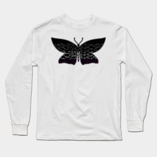 Swirls and Silk - Asexual Flag Long Sleeve T-Shirt